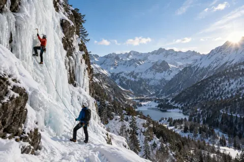 Alpinisme et cascade de glace avec le Bureau des Guides des Pyrénées Ariègeoises