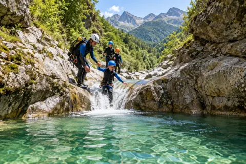 Canyoning avec Montcalm Aventure