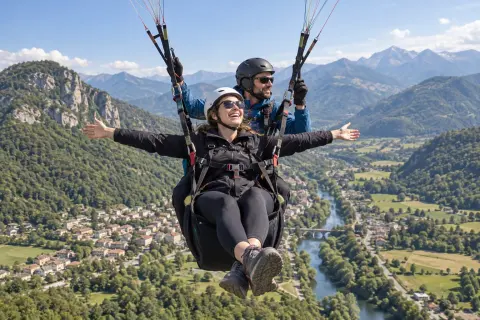 Parapente avec Kymaya