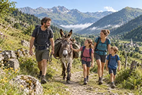 Randonnée avec La Ferme aux Anes