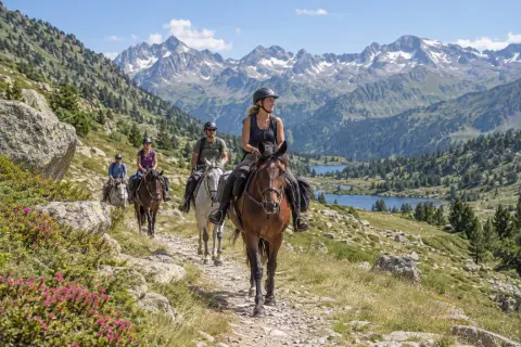 Randonnée équestre avec le Haras des Cimes