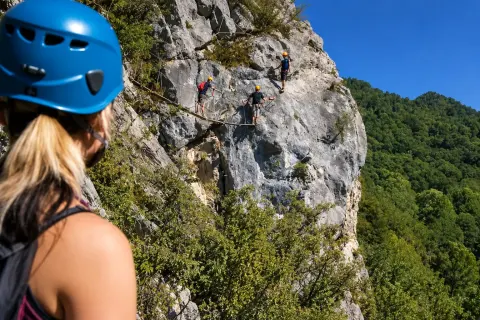 Via ferrata avec Sibelle Escapade